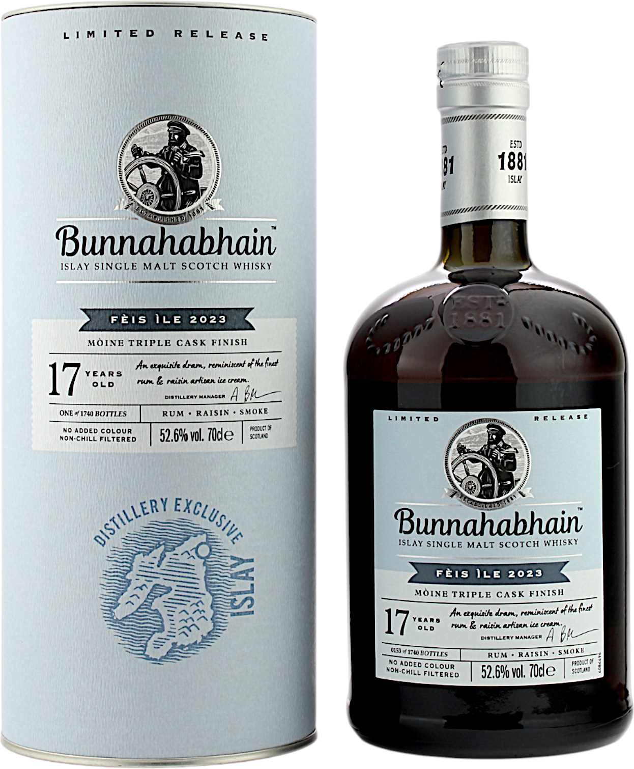 Bunnahabhain 17 Jahre Feis Ile 2023 52.6% 0,7l