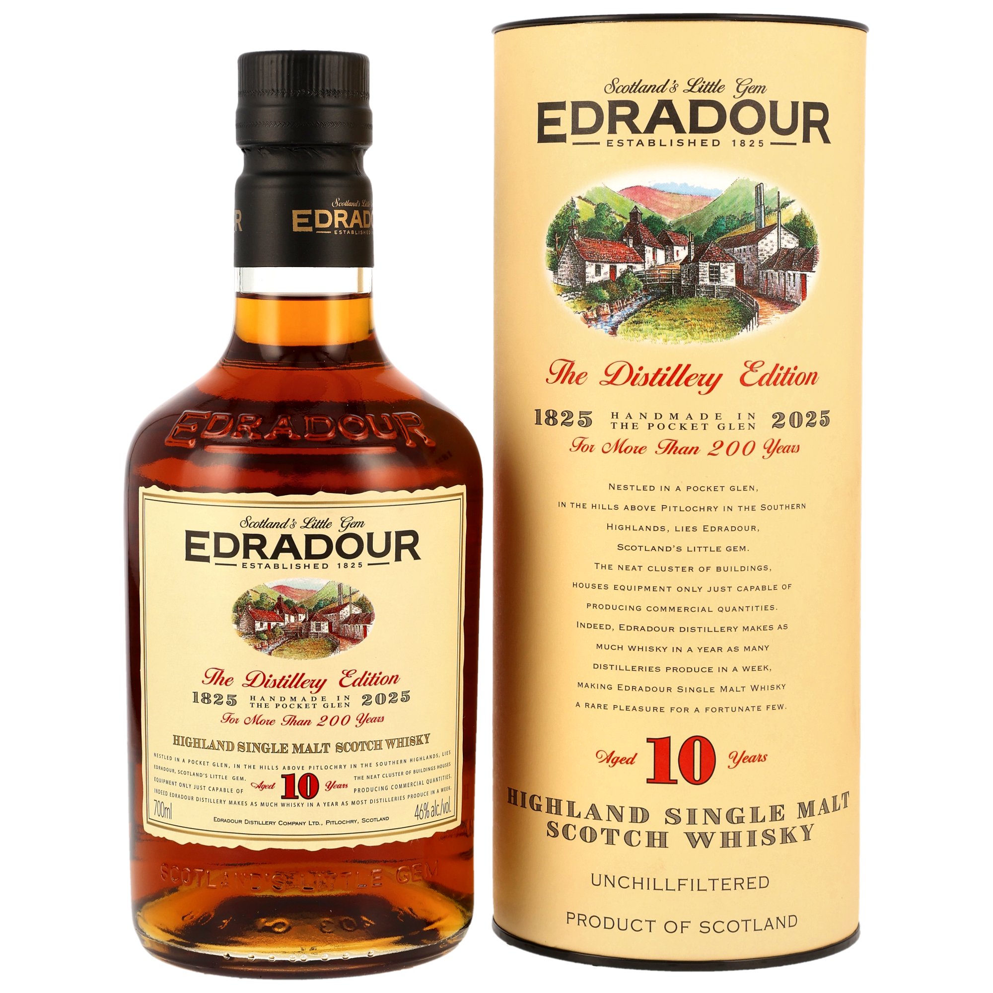 Edradour 10 Jahre Oloroso Sherry Casks 200 Years Edition 46.0% 0,7l