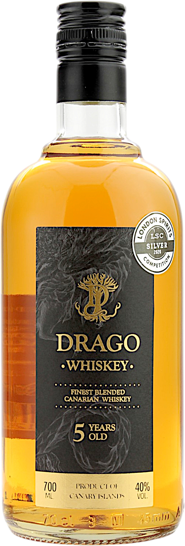 Drago 5 Jahre Finest Blended Canarian Whiskey 40.0% 0,7l