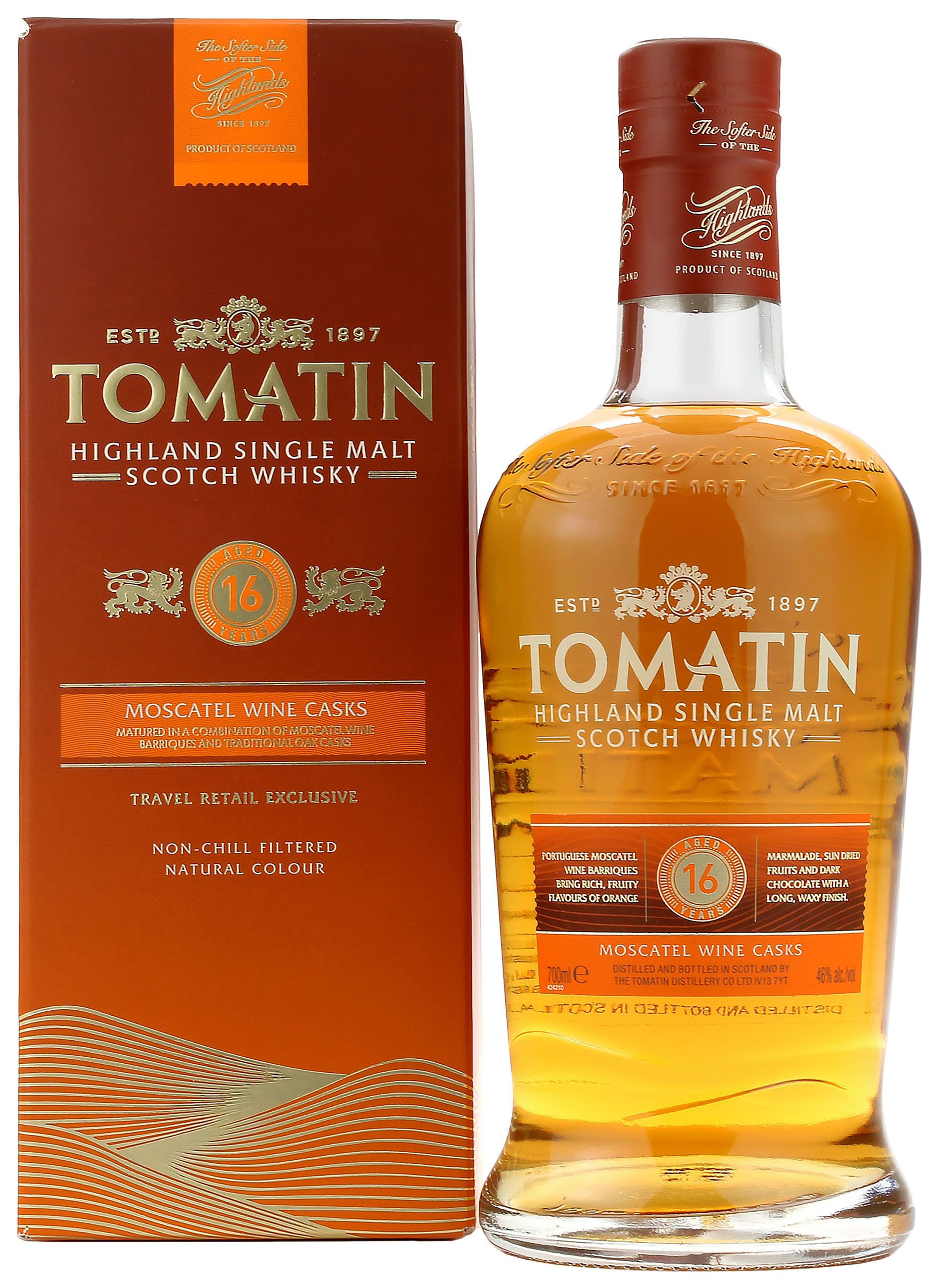 Tomatin 16 Jahre Moscatel Cask 46.0% 0,7l