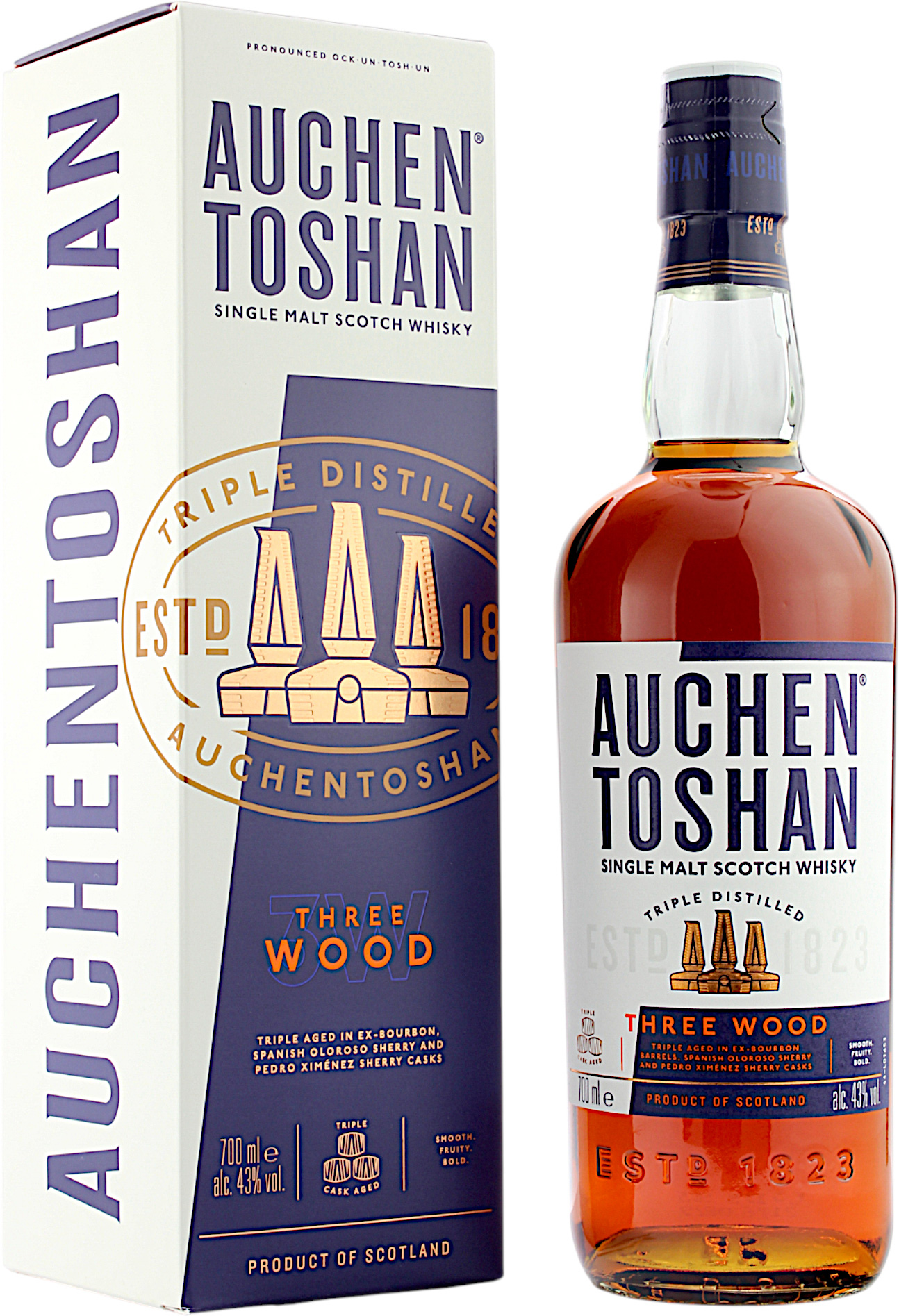 Auchentoshan Three Wood 43.0% 0,7l