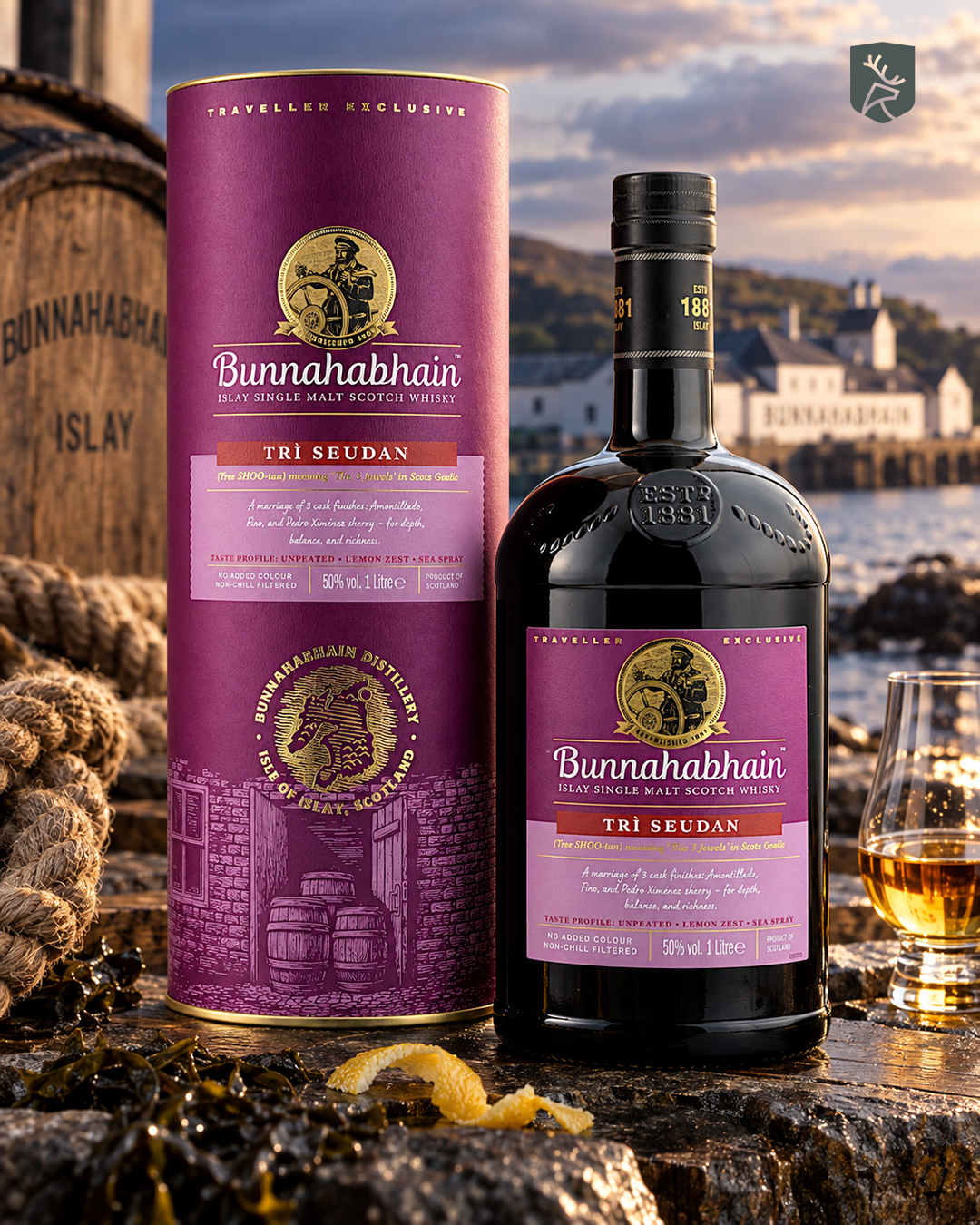 Bunnahabhain Tri Seudan 50.0% 1 Liter – Ansicht 2