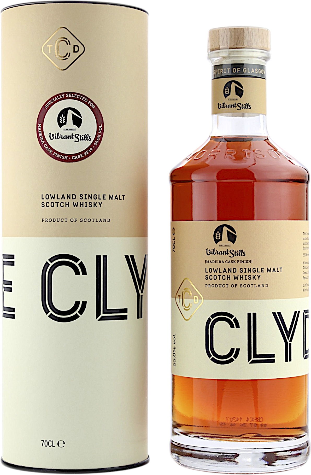 Clydeside 7 Jahre 2019/2026 Vibrant Stills Madeira Cask Finish #F19 55.0% 0,7l