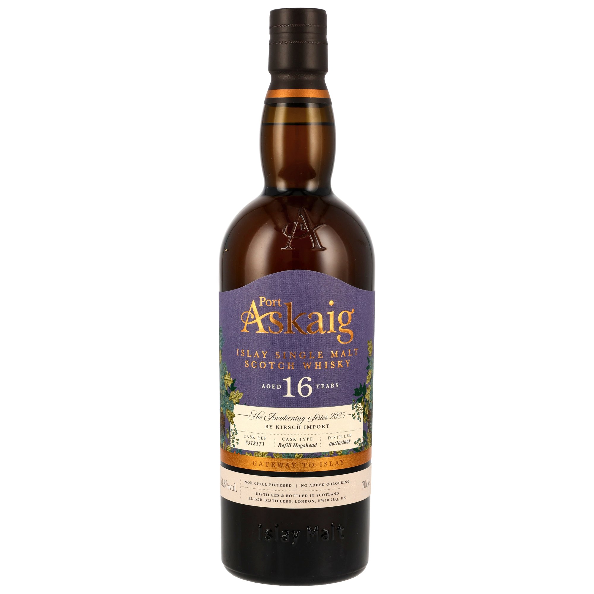 Port Askaig 16 Jahre 2008/2025 Refill Hogshead #318173 The Awakening Series 2025 54.8% 0,7l