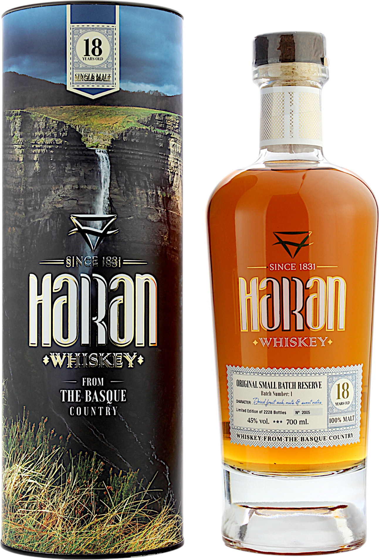 Haran 18 Jahre Reserve Cask Spanish Single Malt 45.0% 0,7l