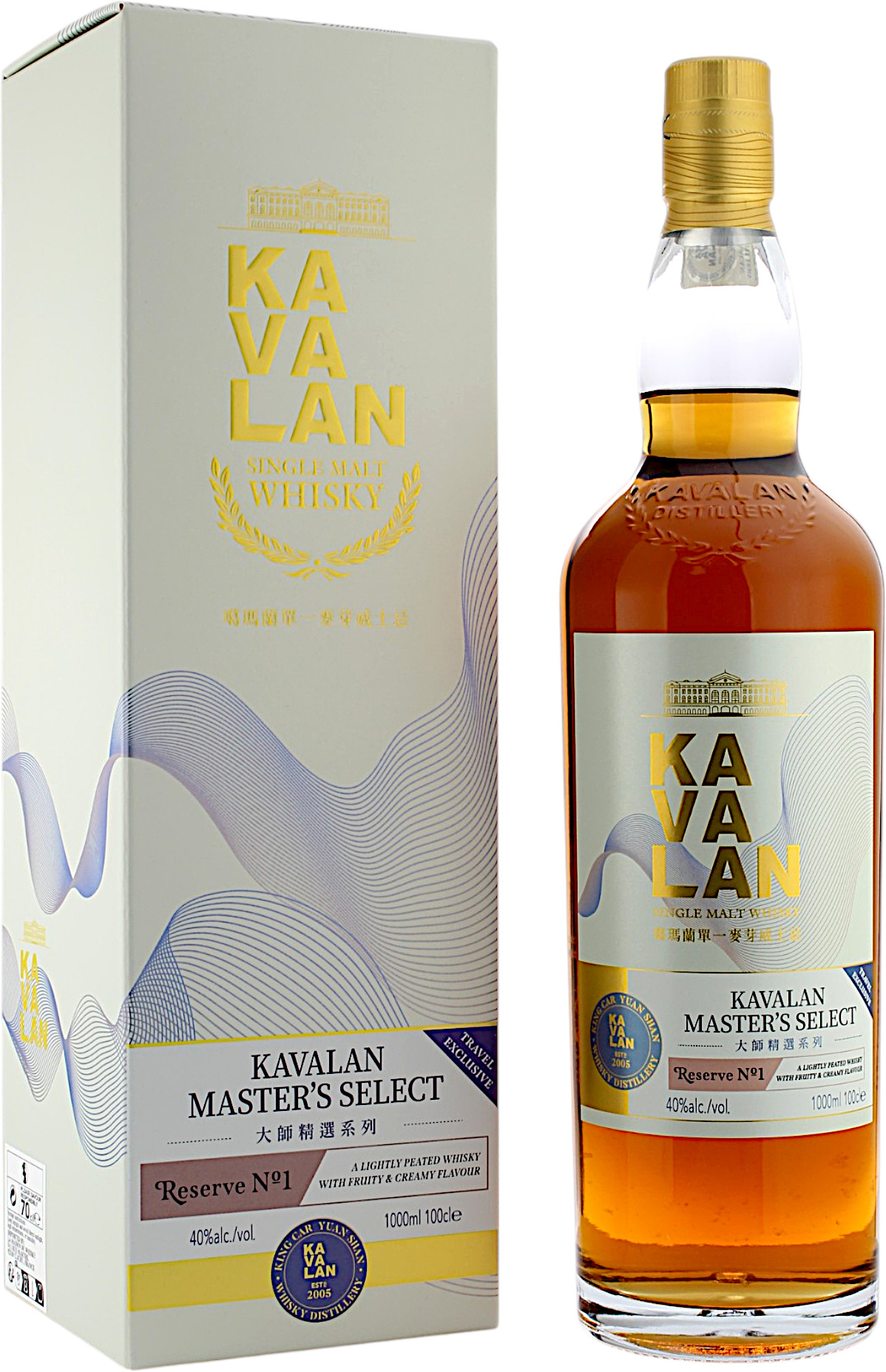 Kavalan Masters Select Reserve NO.1 (Taiwan) 40.0% 1 Liter
