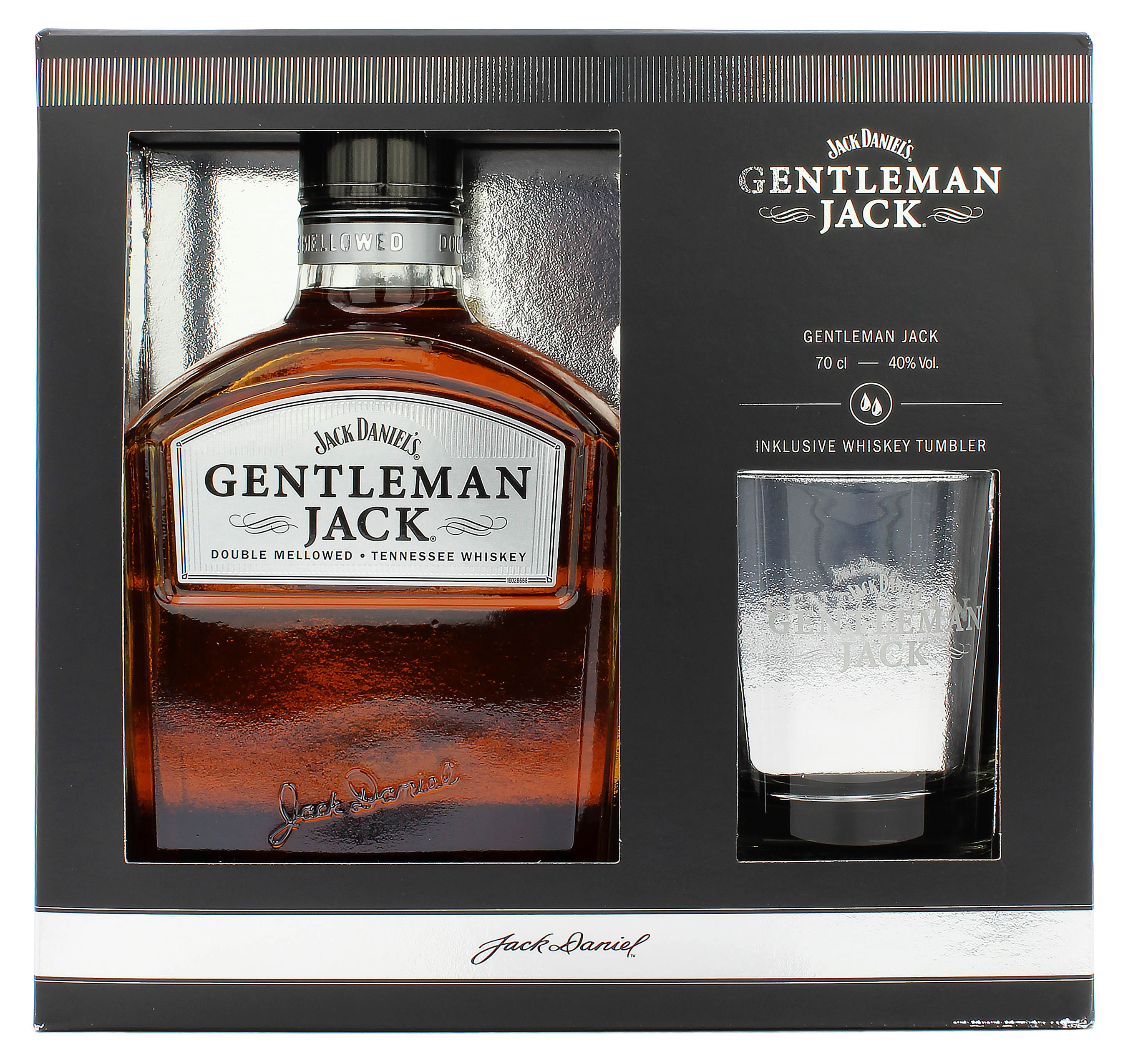 Jack Daniel's Gentleman Jack Geschenkset mit einem Tumbler 40.0% 0,7l