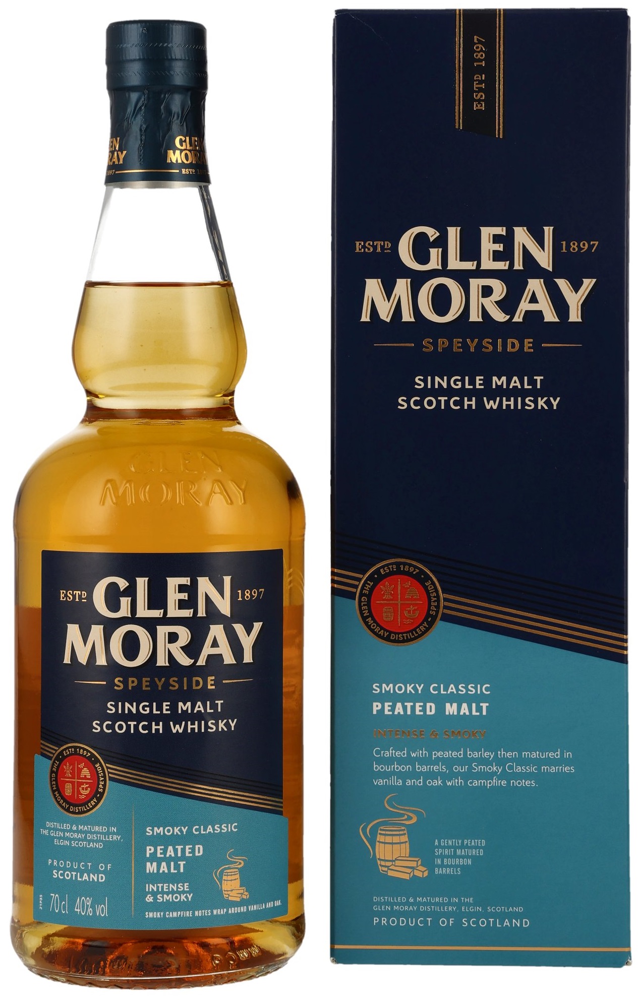 Glen Moray Classic Peated 40.0% 0,7l
