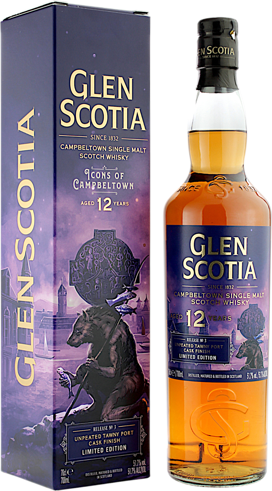 Glen Scotia 12 Jahre Icons of Campbeltown Release No 3 The Wulver 51.7% 0,7l