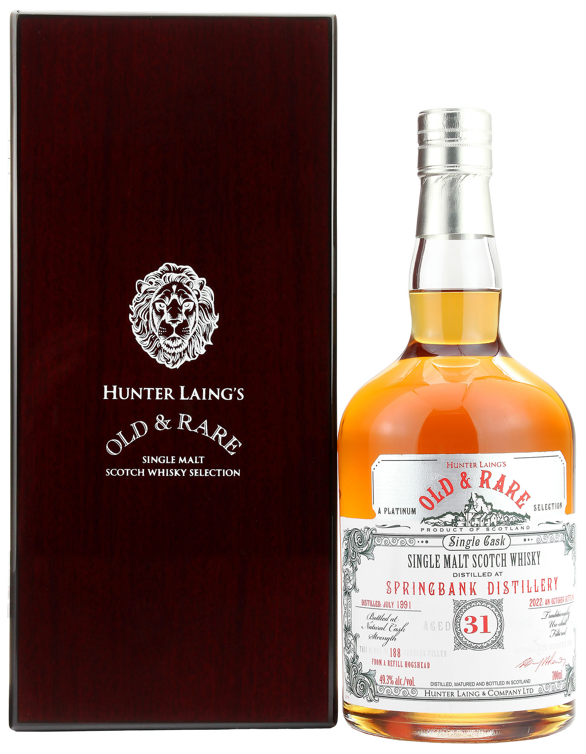 Springbank 31 Jahre 1991/2022 Old and Rare Hunter Laing 49.3% 0,7l