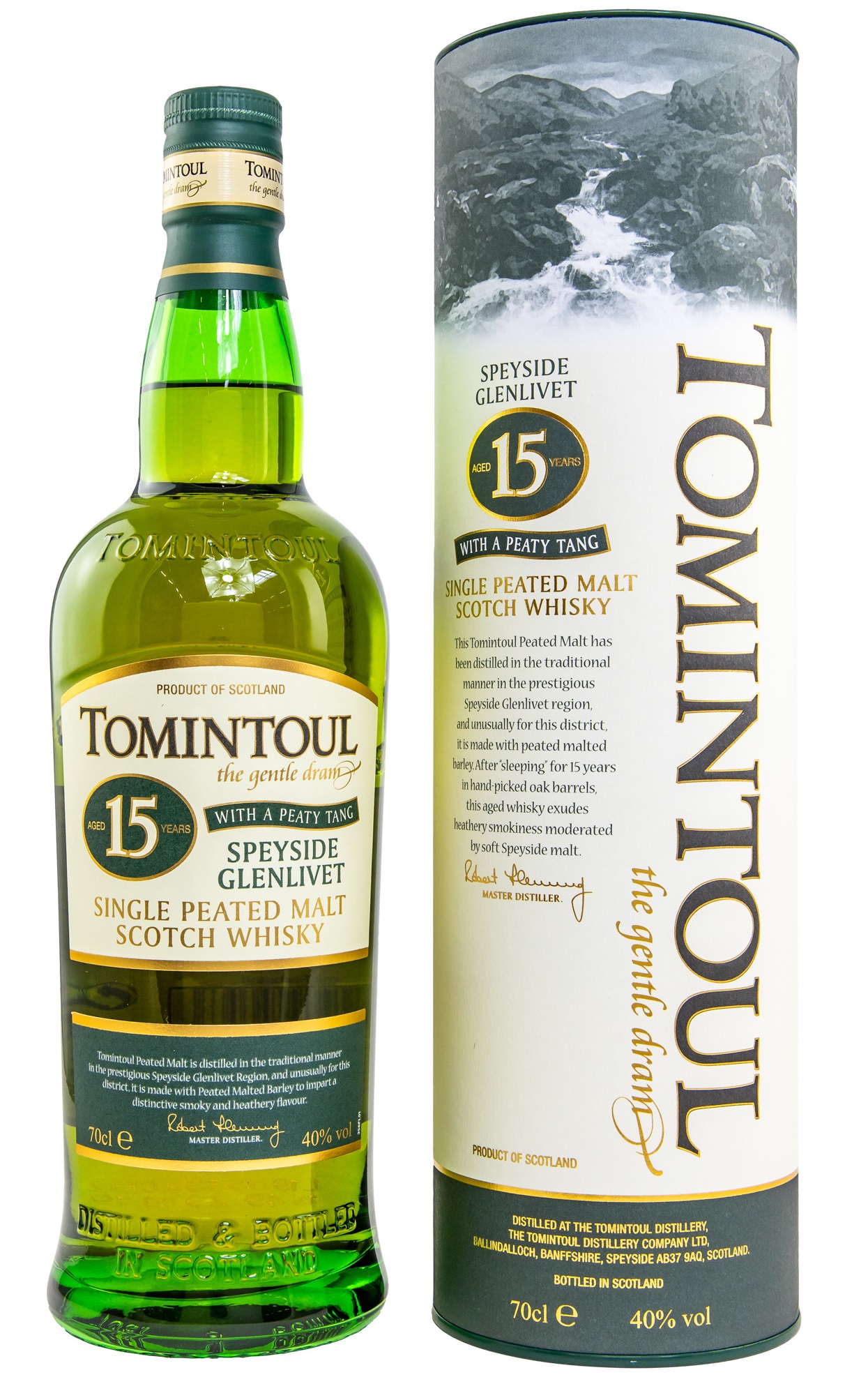 Tomintoul Peaty Tang 15 Jahre 40.0% 0,7l