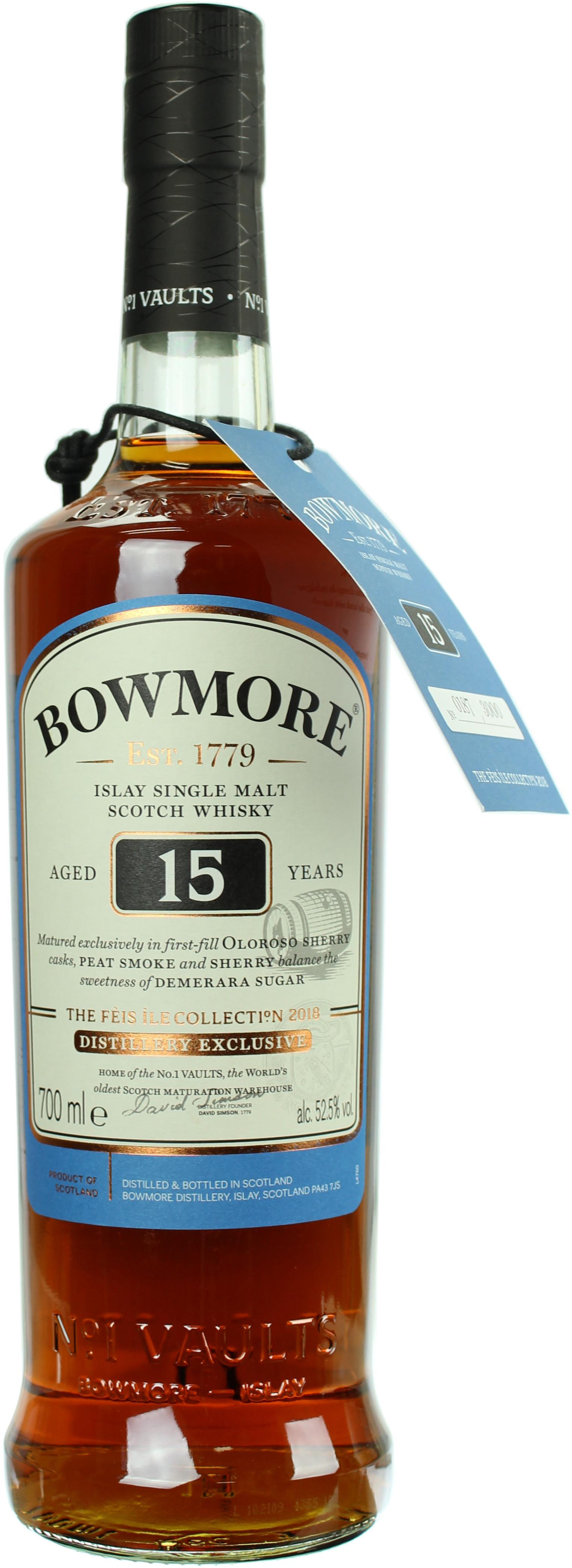 Bowmore 15 Jahre The Feis Ile Collection 2018 52.5% 0,7l