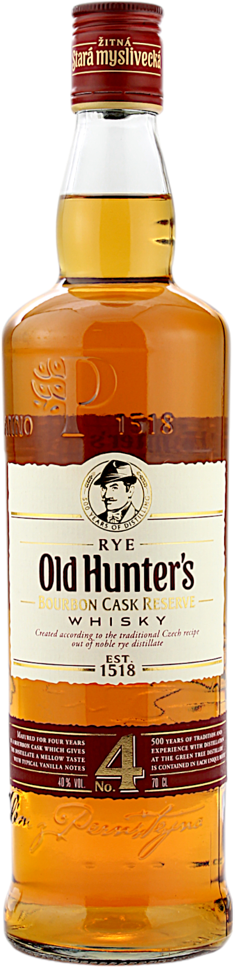 Old Hunter's Bourbon Cask Reserve No. 4 Rye Whisky 40.0% 0,7l 