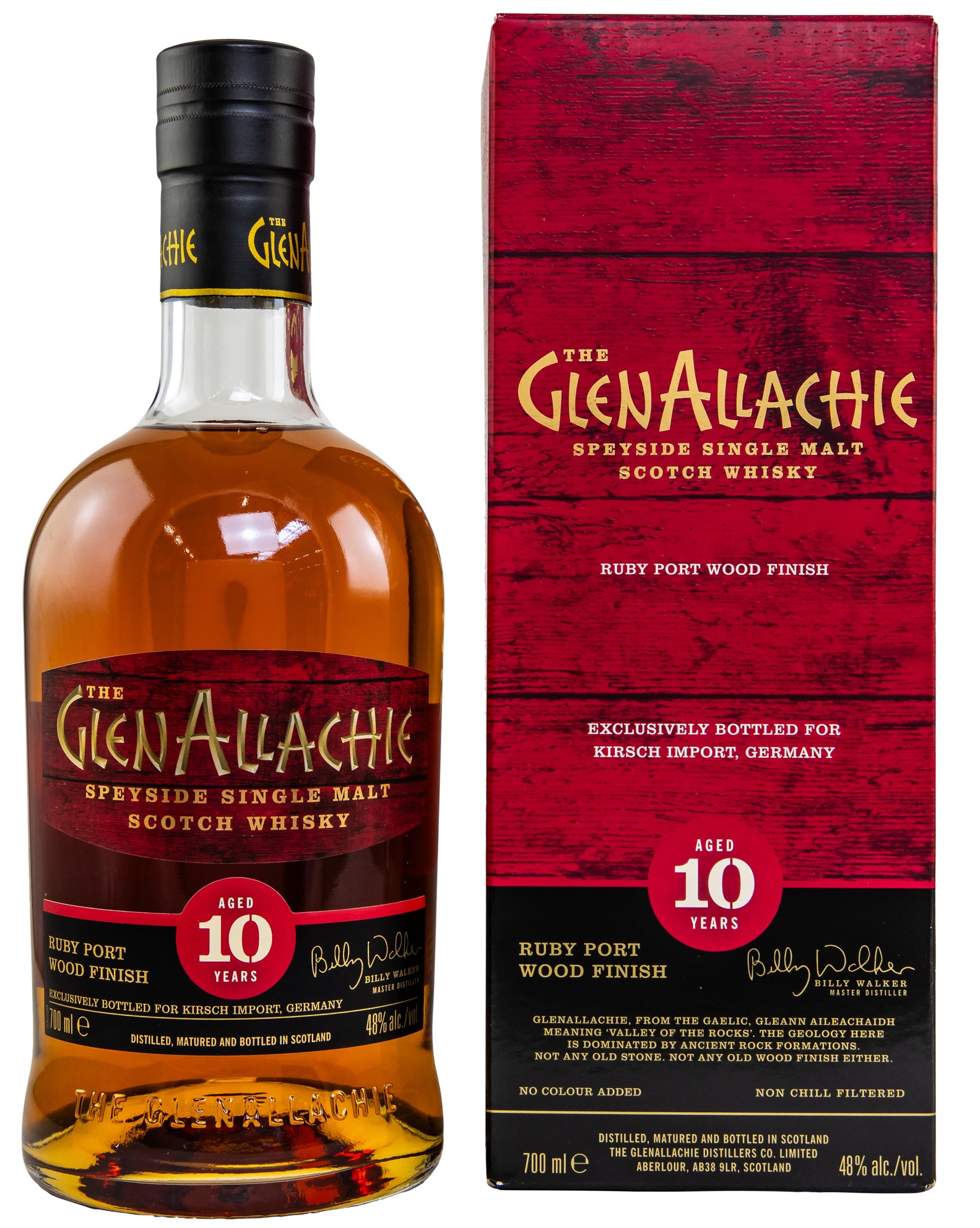 Glenallachie 10 Jahre Ruby Port Wood Finish 48.0% 0,7l