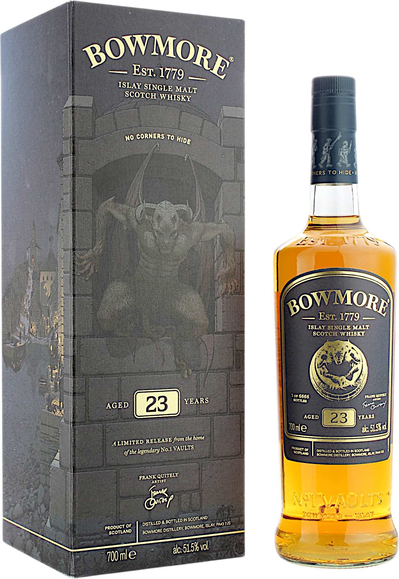 Bowmore 23 Jahre Frank Quitely - No Corners To Hide 51.5% 0,7l