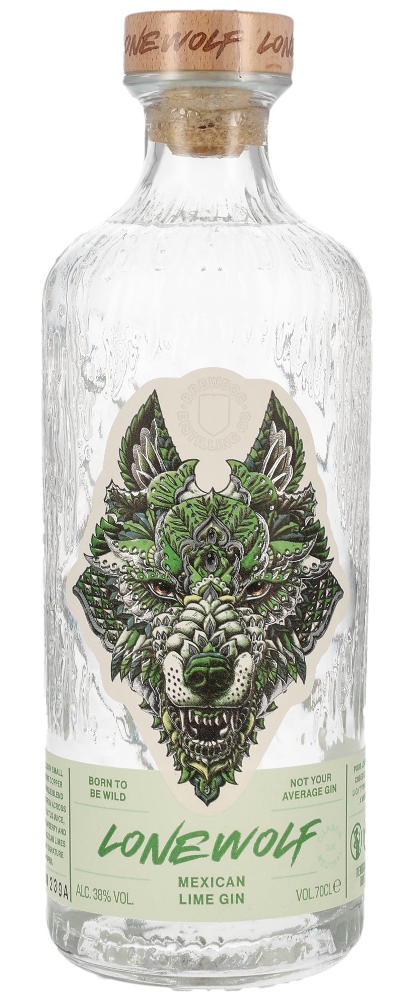 LoneWolf Mexican Lime Gin 38.0% 0,7l