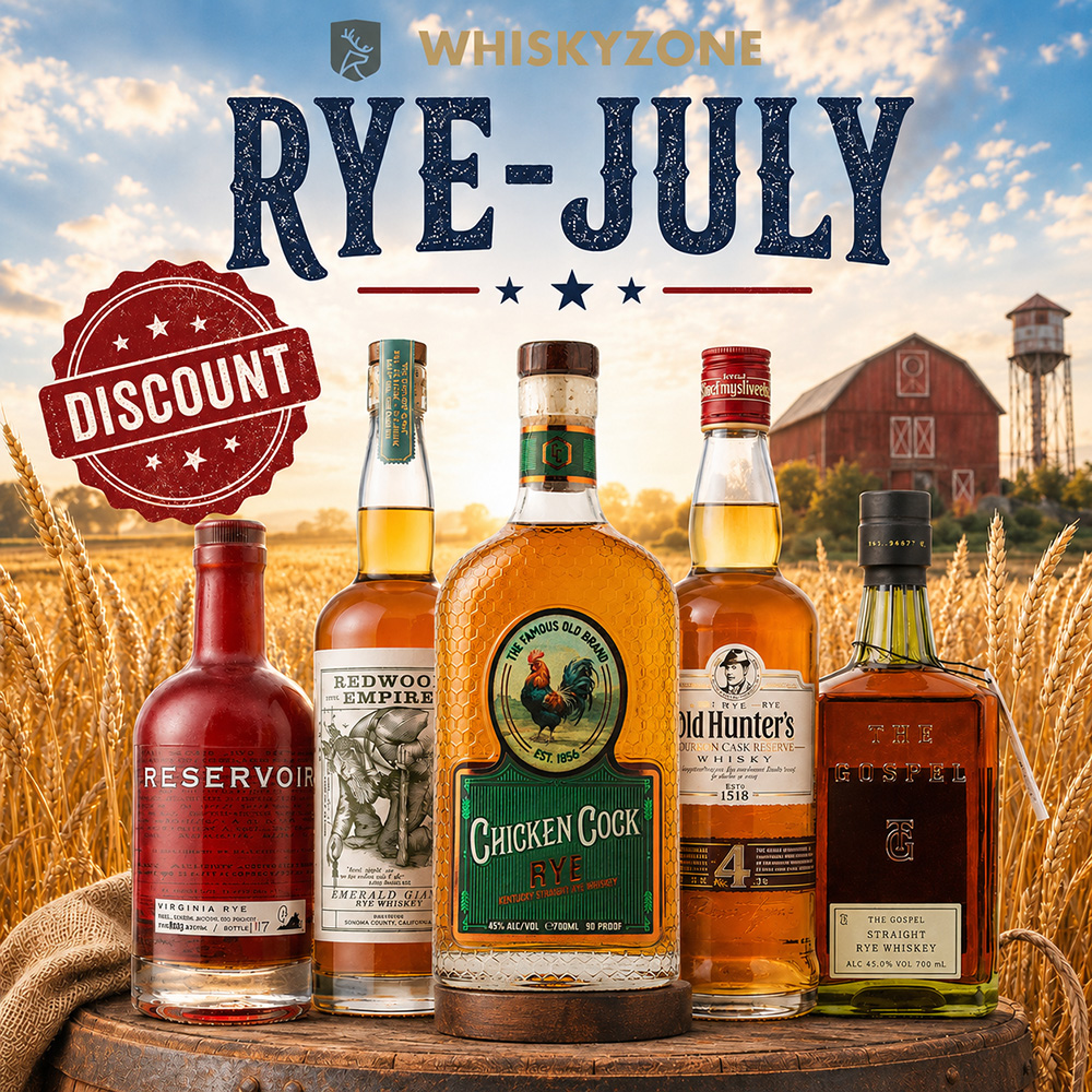 Rye July bei Whiskyzone – Rye Whiskey Aktion im Juli mit ausgewählten Sorten