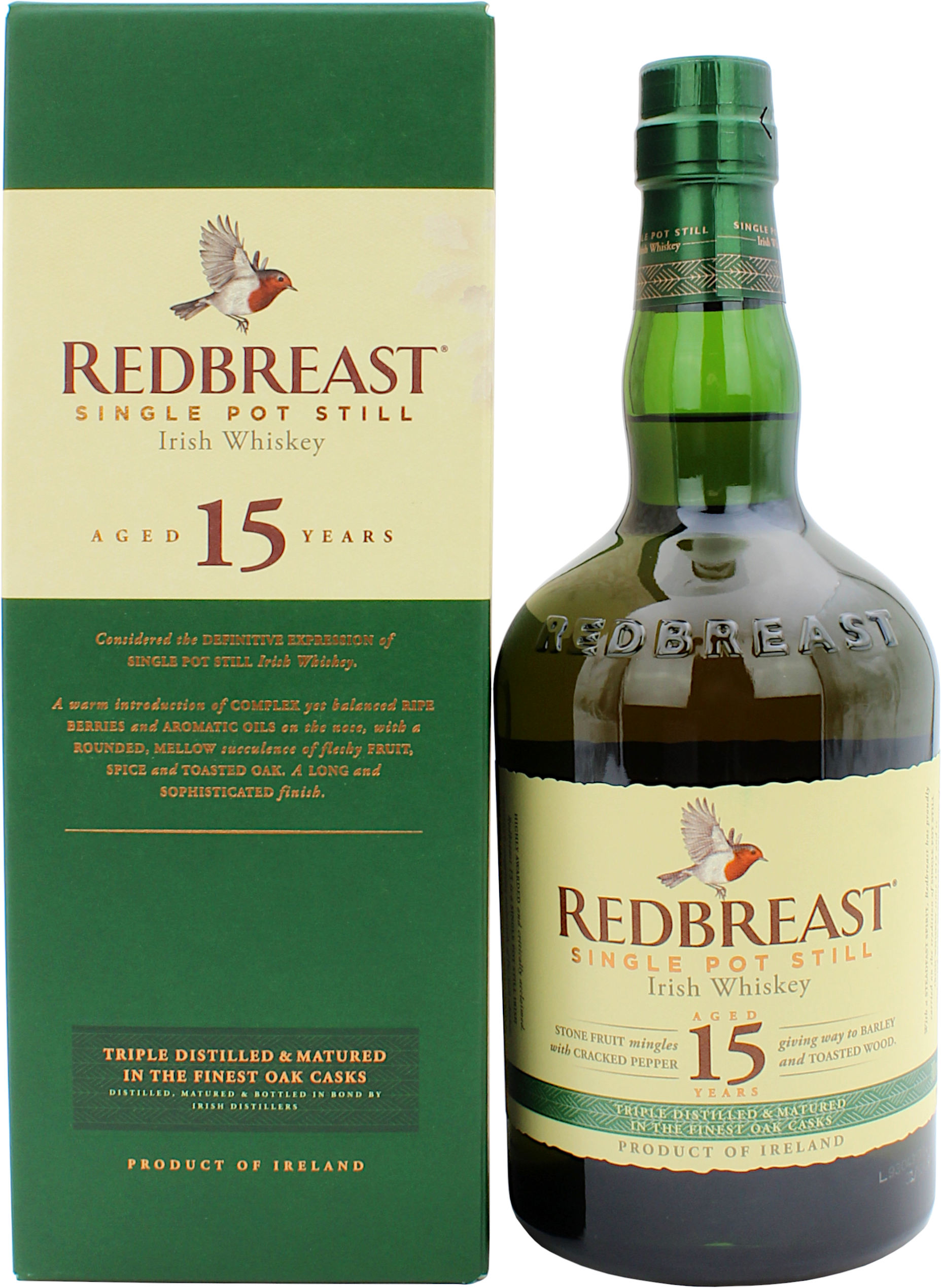 Redbreast 15 Jahre 46.0% vol. 0,7l Redbreast 15 Jahre 46.0% vol. 0,7l