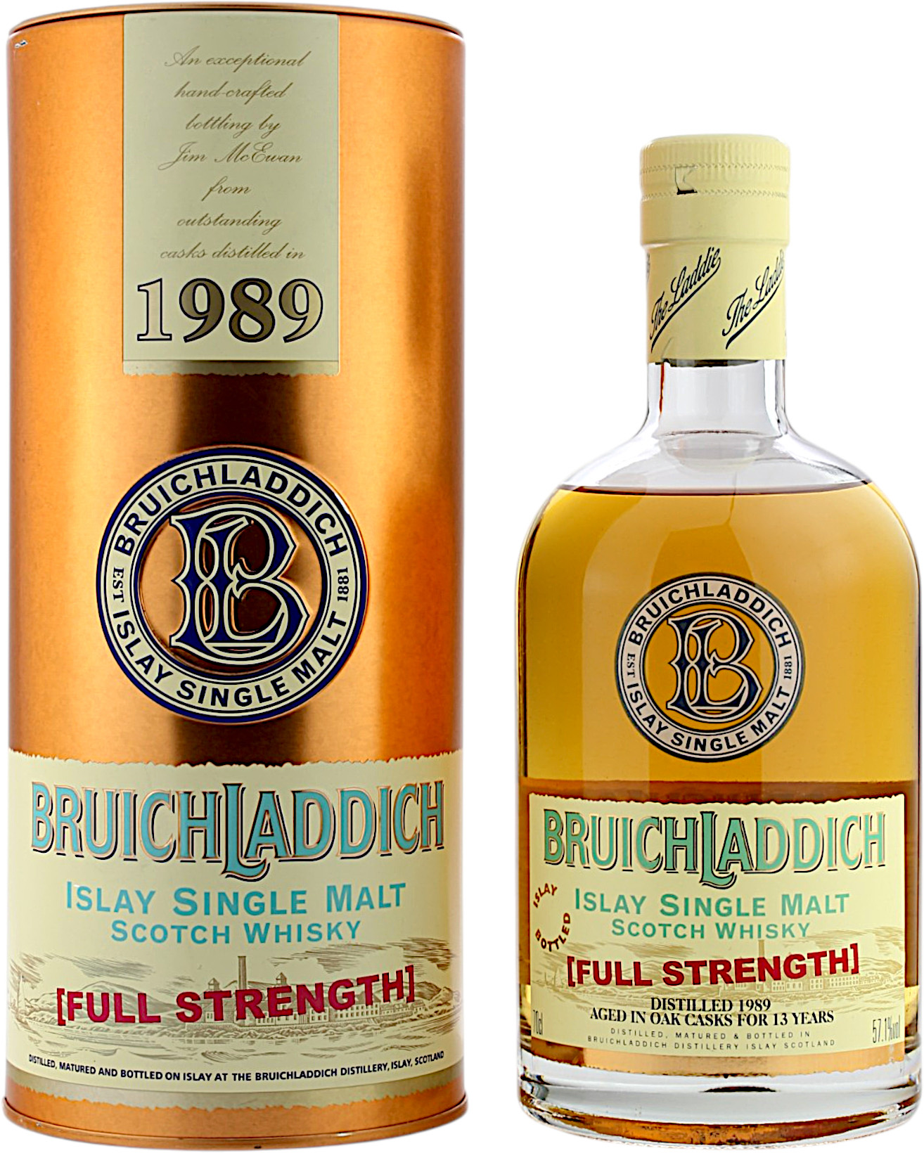 Bruichladdich 13 Jahre 1989/2003 Full Strength 57.1% 0,7l