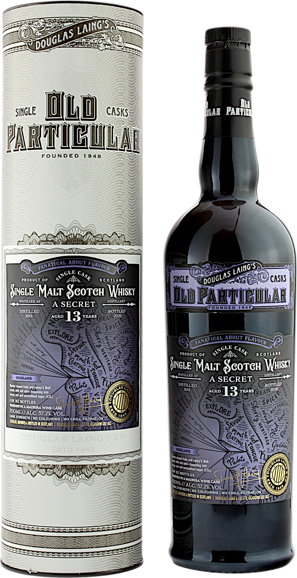 Secret Highland 13 Jahre 2013/2026 Madeira Wine Cask Finish Cask Strength 57.2% 0,7l