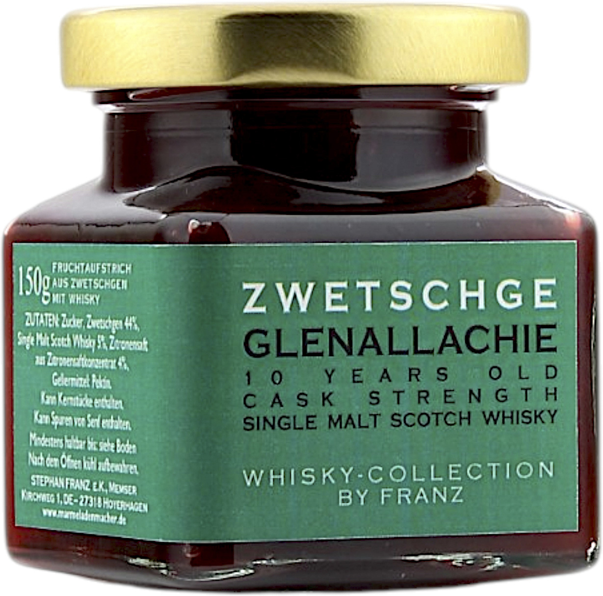 Zwetschge mit Glenallachie 10 Jahre Cask Strength Fruchtaufstrich 150g