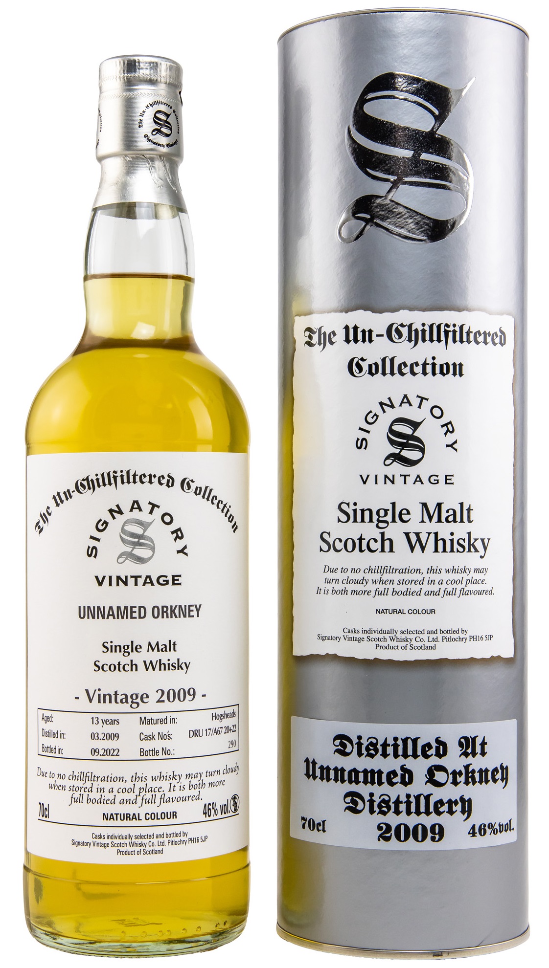 Unnamed Orkney 13 Jahre 2009/2022 Signatory Un-Chillfiltered 46.0% 0,7l