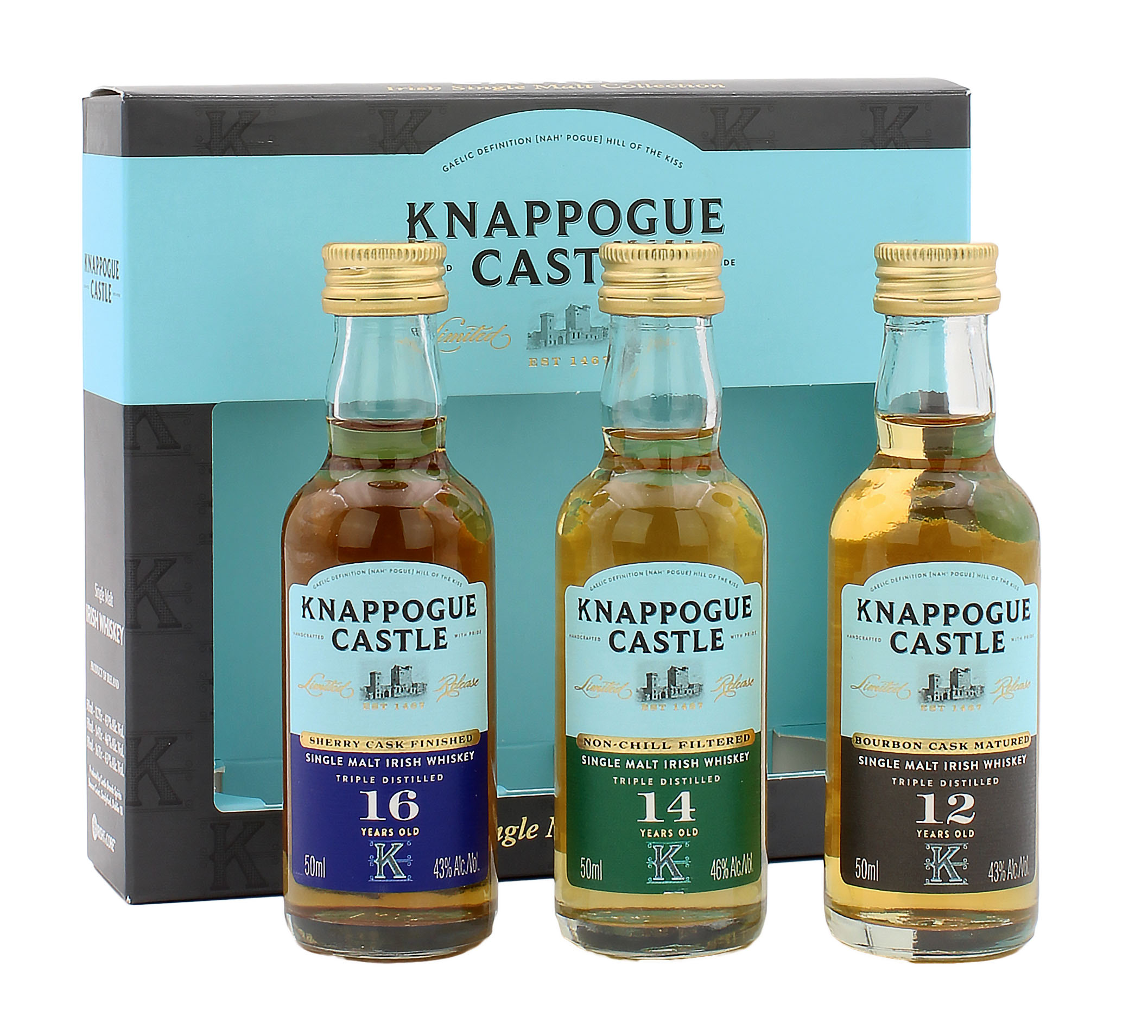 Knappogue Castle Tasting Set 44.0% 3x50ml