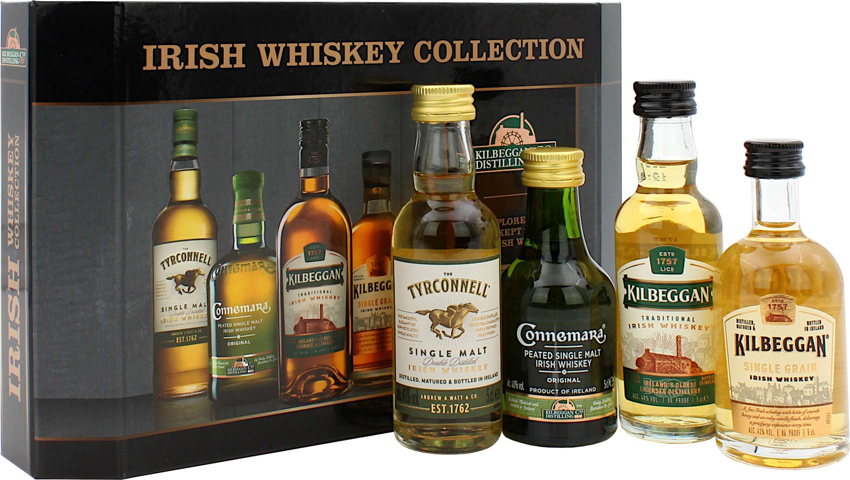 Irish Whiskey Collection von Cooley 41,5% 4x0,05l