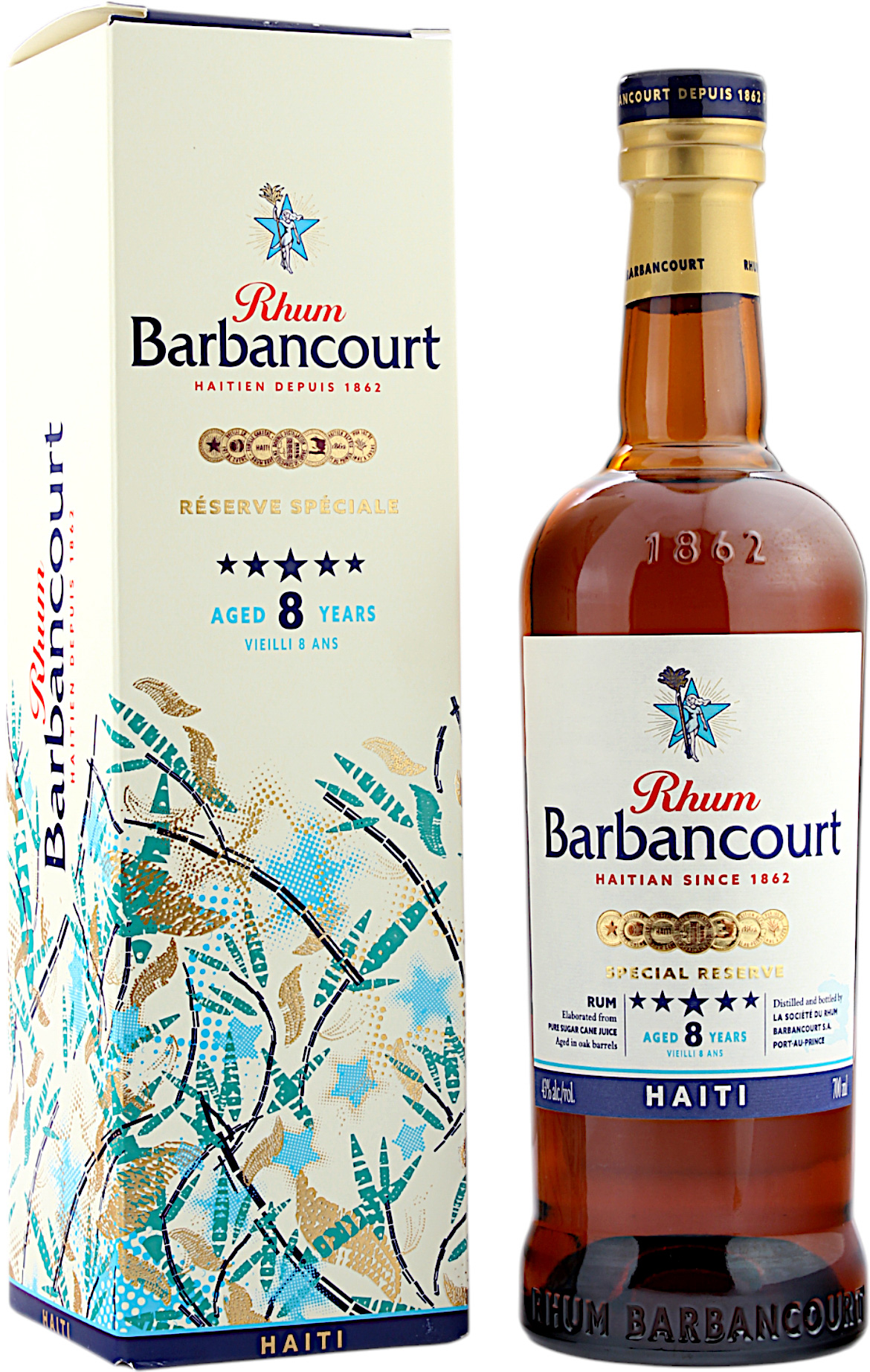 Barbancourt Rhum Five Stars 8 Jahre 43.0% 0,7l