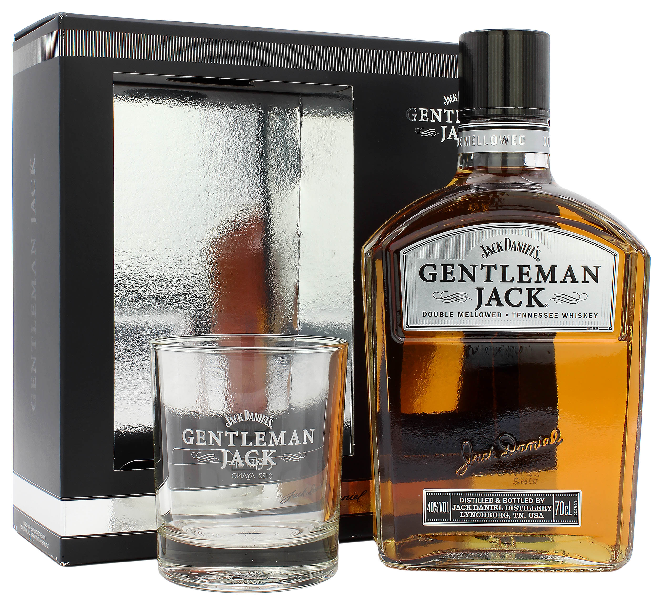 Jack Daniel's Gentleman Jack Geschenkset mit einem Tumbler 40.0% 0,7l