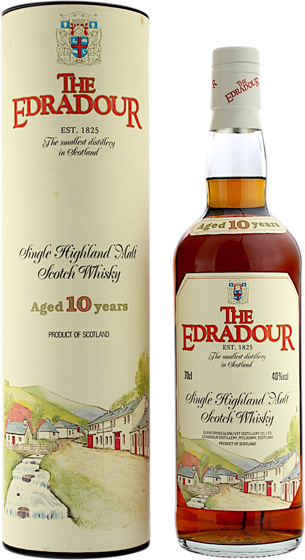 Edradour 10 Jahre Old Label 40.0% 0,7l