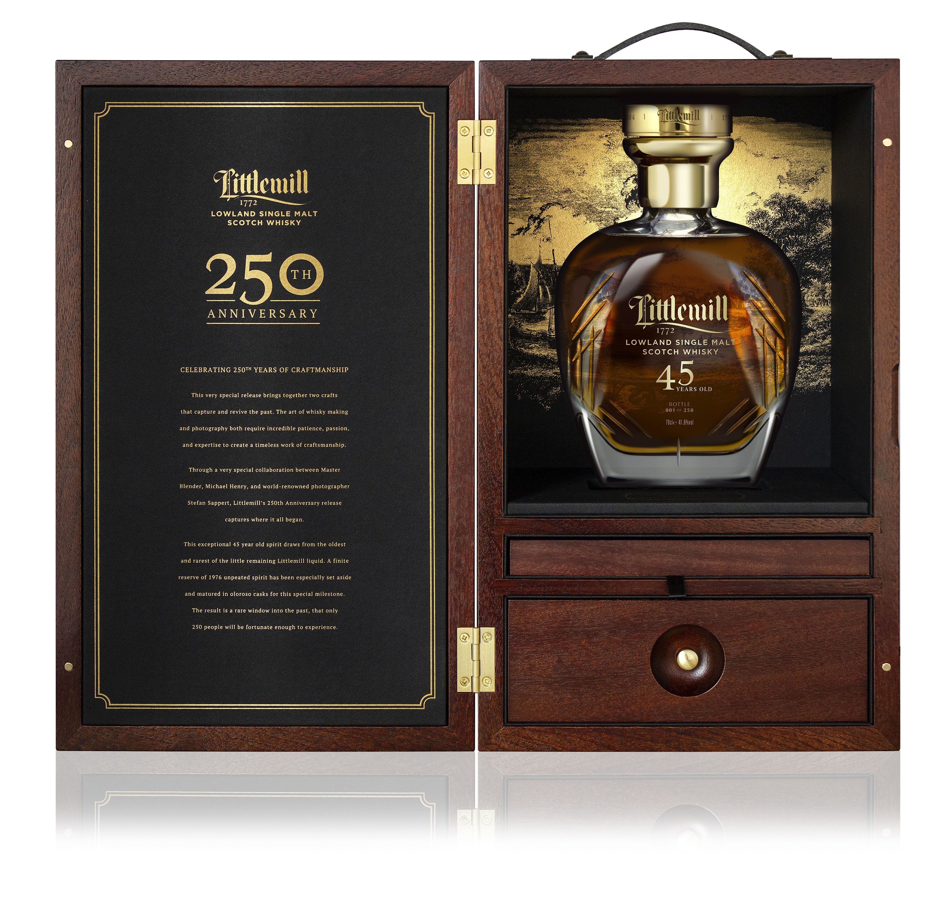 Littlemill 45 Jahre 1976/2022 250th Anniversary Limited Edition 2022 41.8% 0,7l