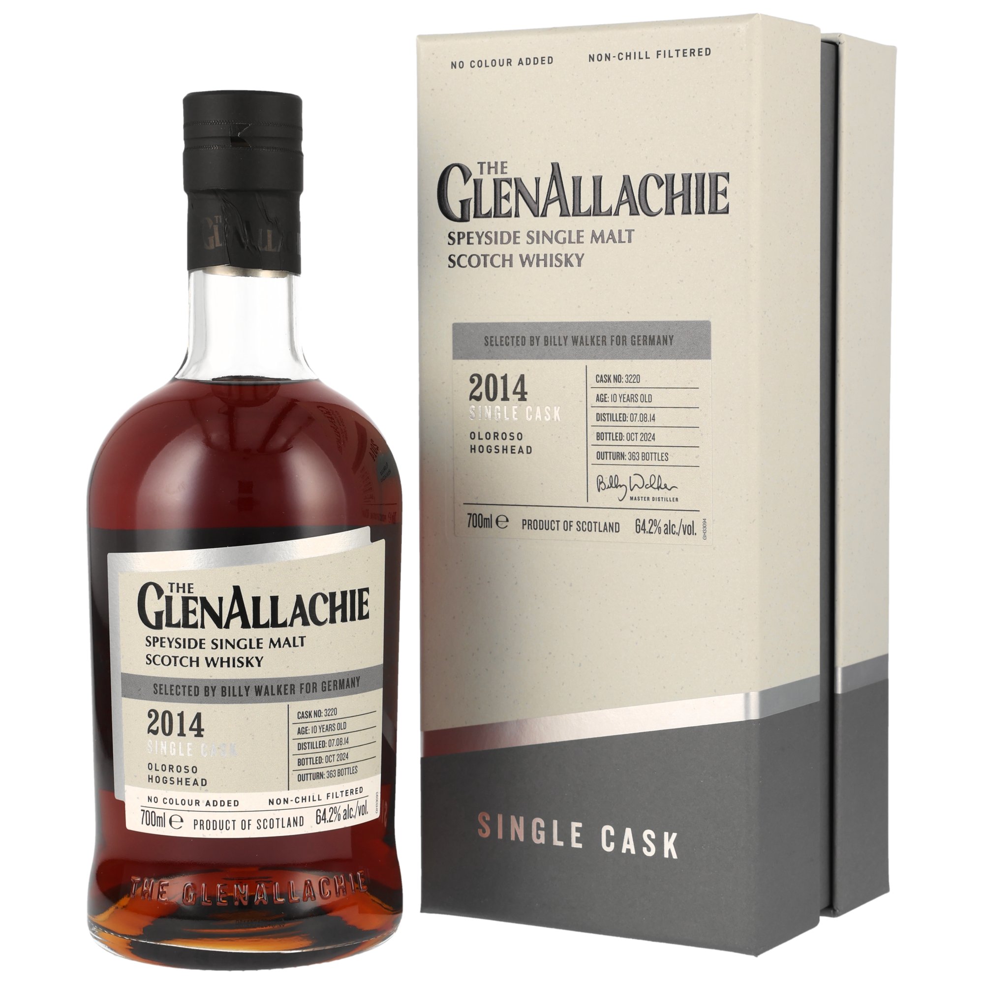 Glenallachie 10 Jahre 2014/2024 Oloroso Hogshead Single Cask 64.2% 0,7l