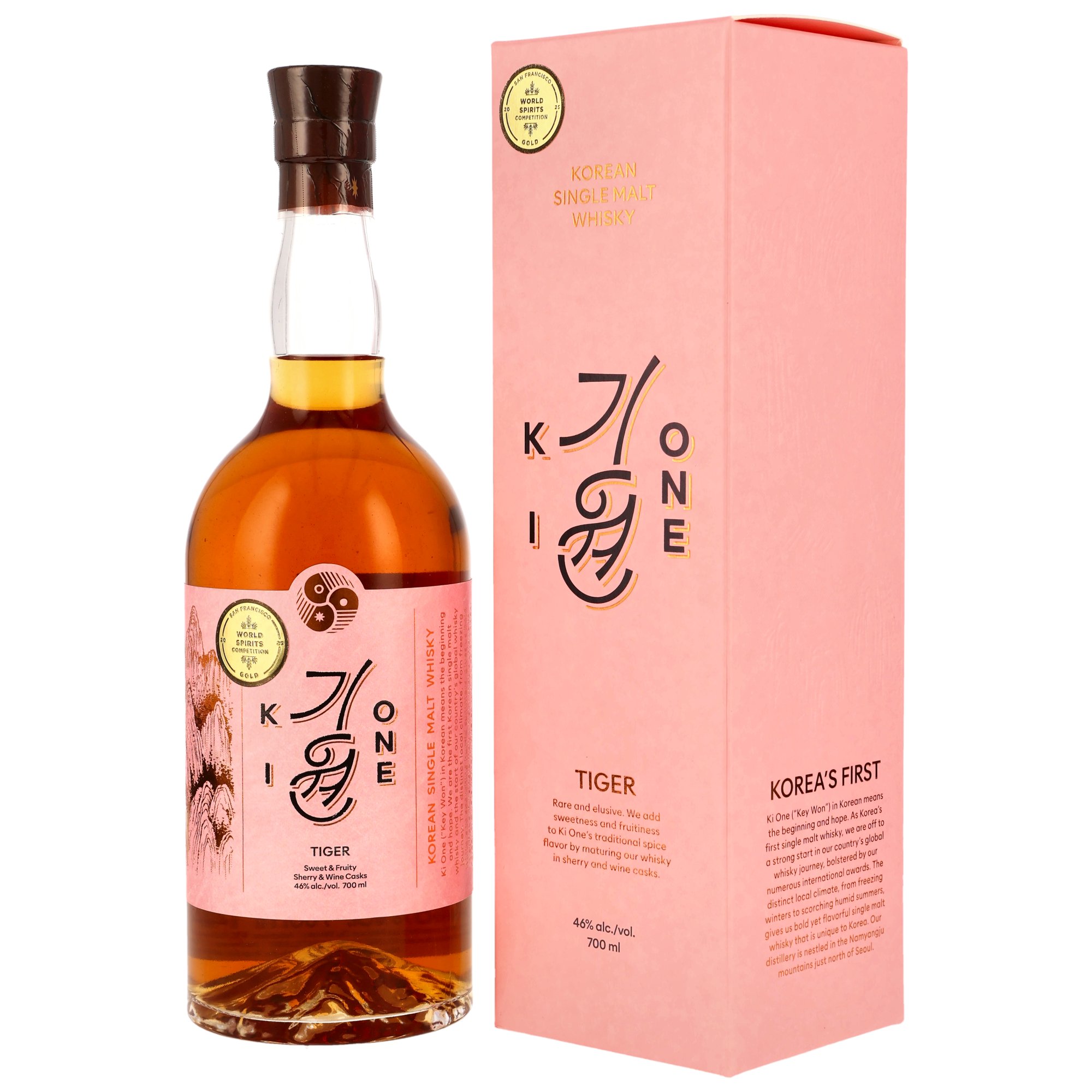 KI ONE Tiger Korean Single Malt Whisky 46.0% 0,7l