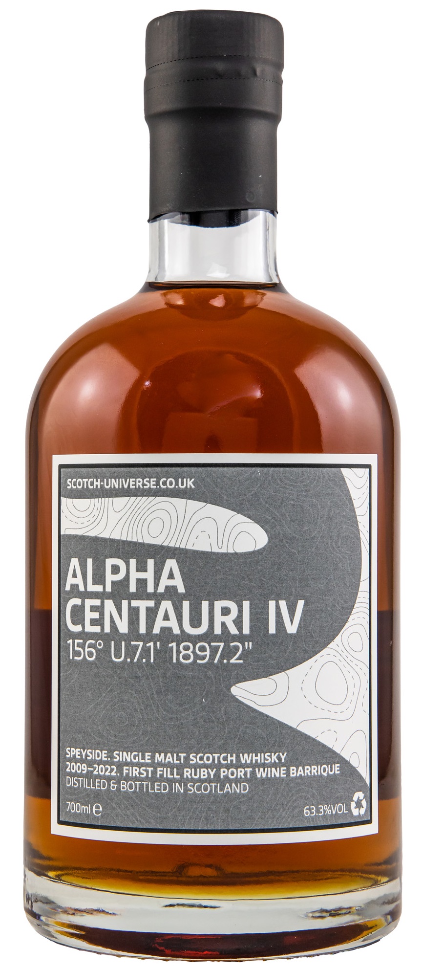 Alpha Centauri IV 12 Jahre 2009/2022 1st Fill Ruby Port Cask Scotch Universe 63.3% 0,7l