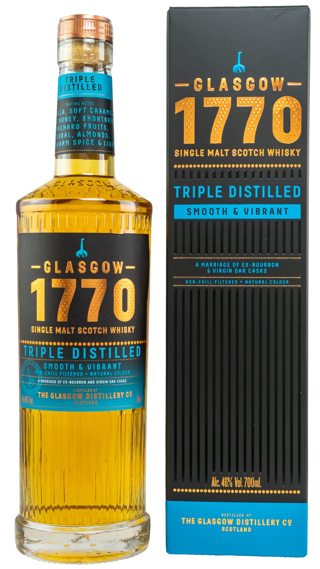 1770 Glasgow Distillery Triple Distilled Smooth 46.0% 0,7l