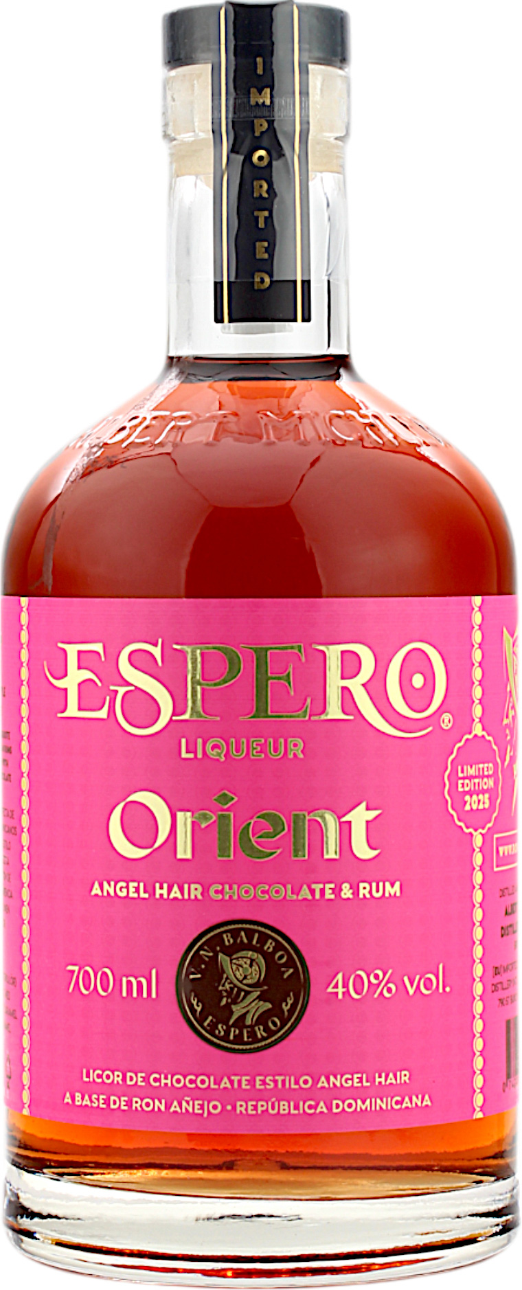 Espero Angel Hair Chocolate & Rum Limited Edition 40.0% 0,7l