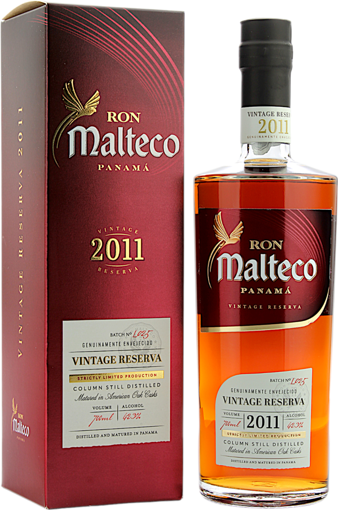 Ron Malteco 12 Jahre 2011/2023 Vintage Reserva 42.3% 0,7l