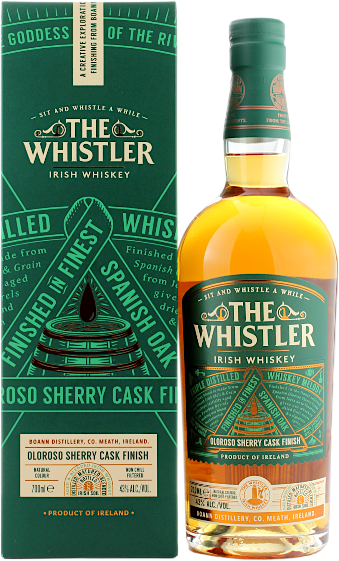 The Whistler Irish Blended Whiskey Oloroso Sherry Cask Finish 43.0% 0,7l