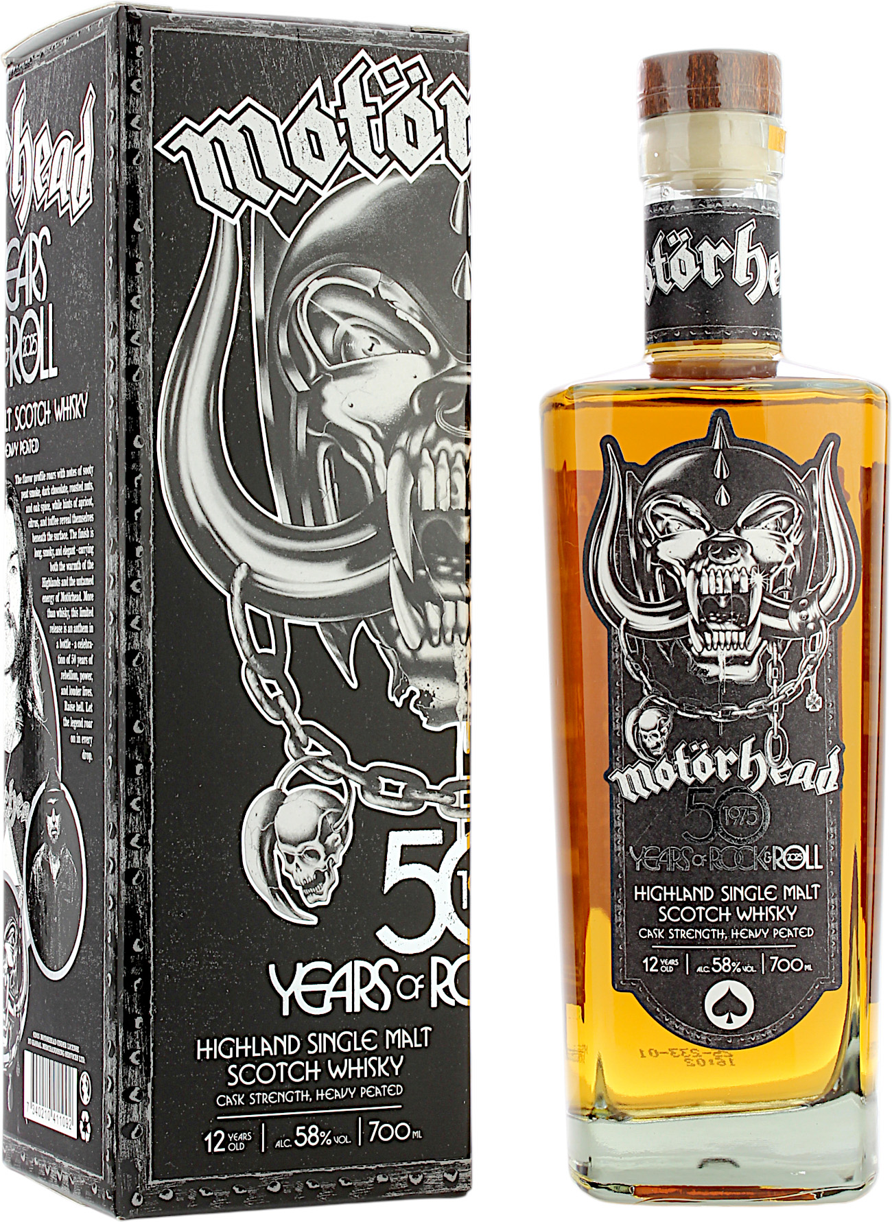 Motörhead 12 Jahre 50 Years of Rock & Roll Heavy Peated Cask Strength 58.0% 0,7l