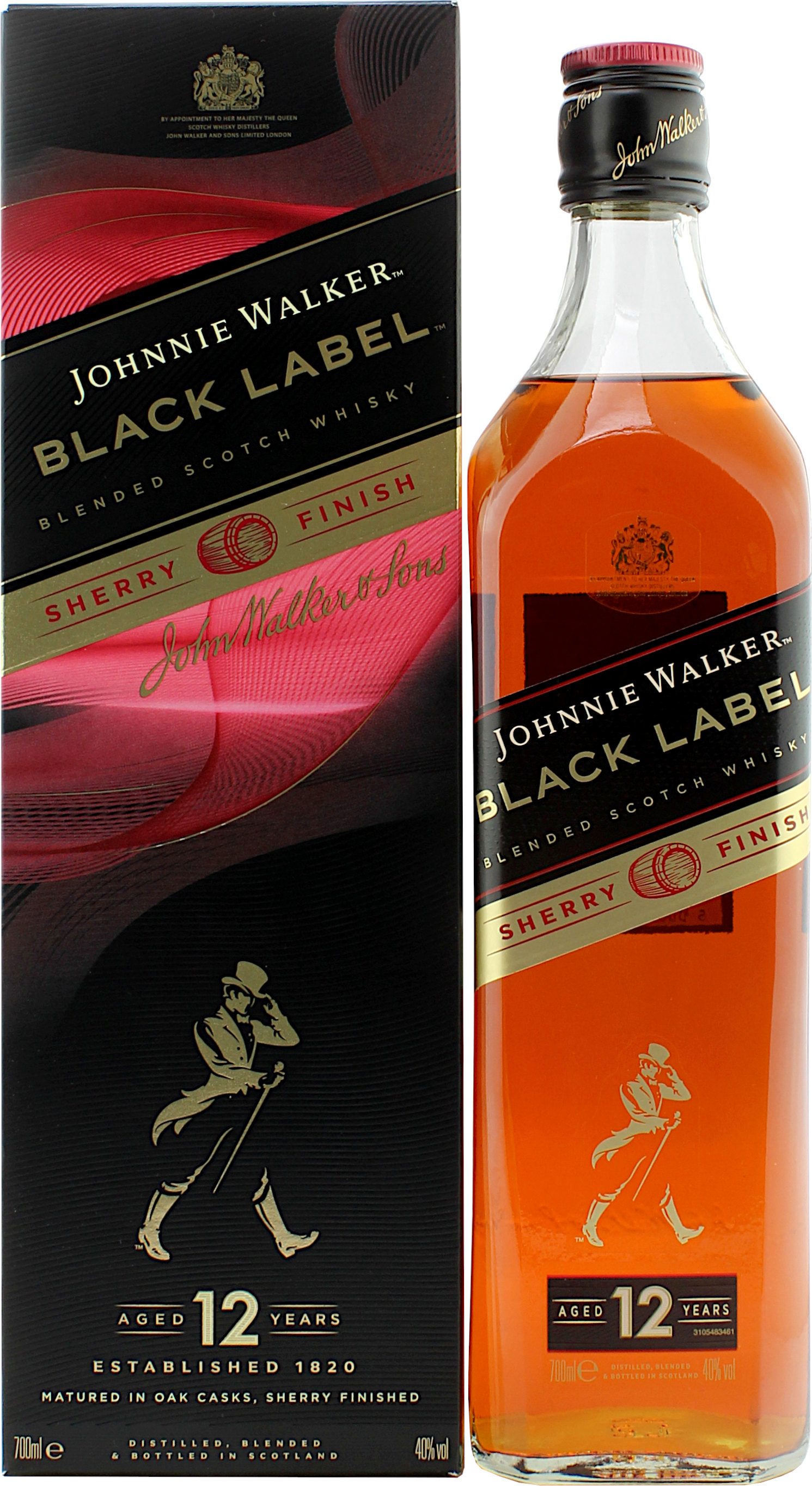 Johnnie Walker 12 Jahre Black Label Sherry Finish 40.0% 0,7l