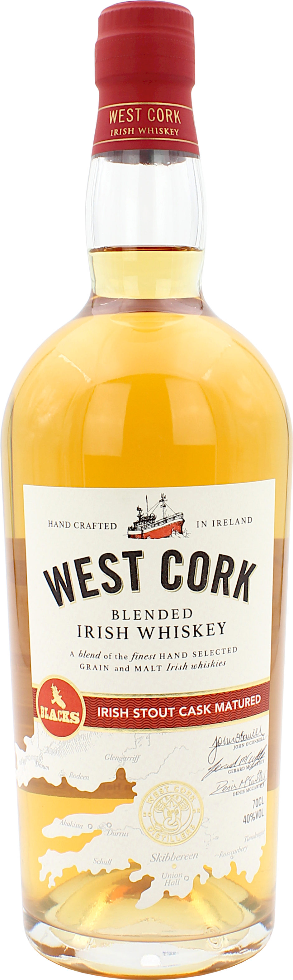 West Cork Irish Stout Cask Finish 40.0% 0,7l