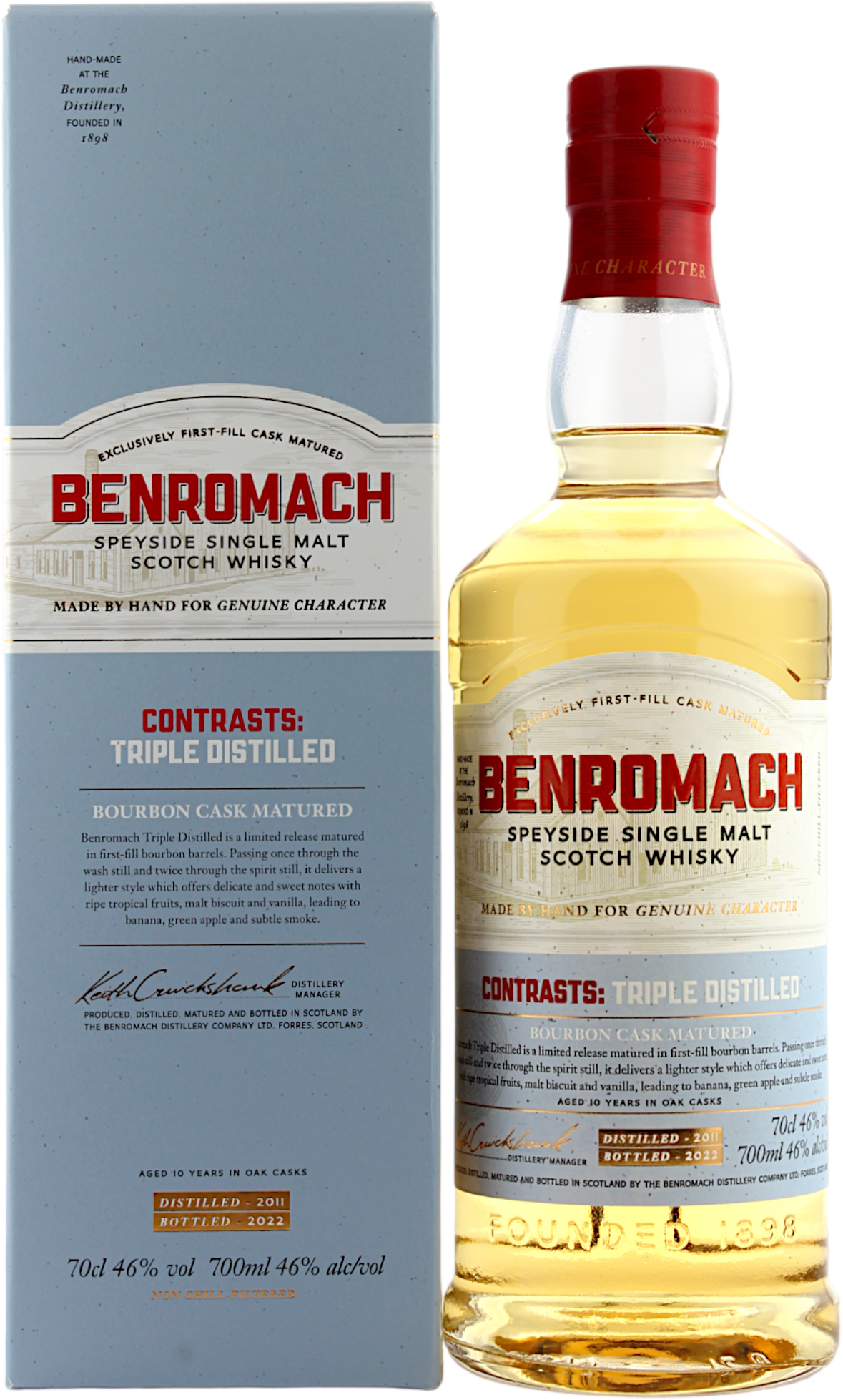 Benromach 2011/2022 Contrasts Triple Distilled 46.0% 0,7l