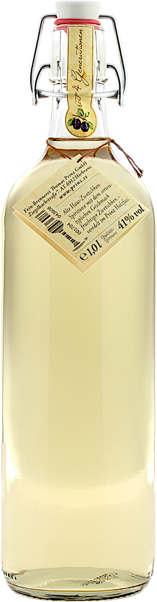 Prinz Alte Haus-Zwetschke 41.0% 1 Liter