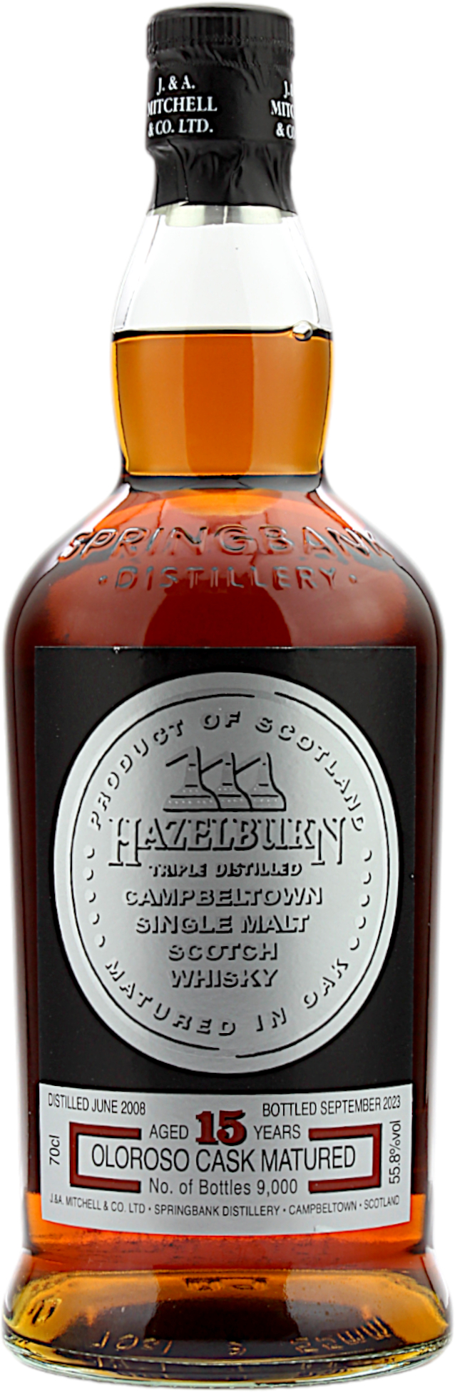 Hazelburn 15 Jahre 2008/2023 Oloroso Cask 55.8% 0,7l