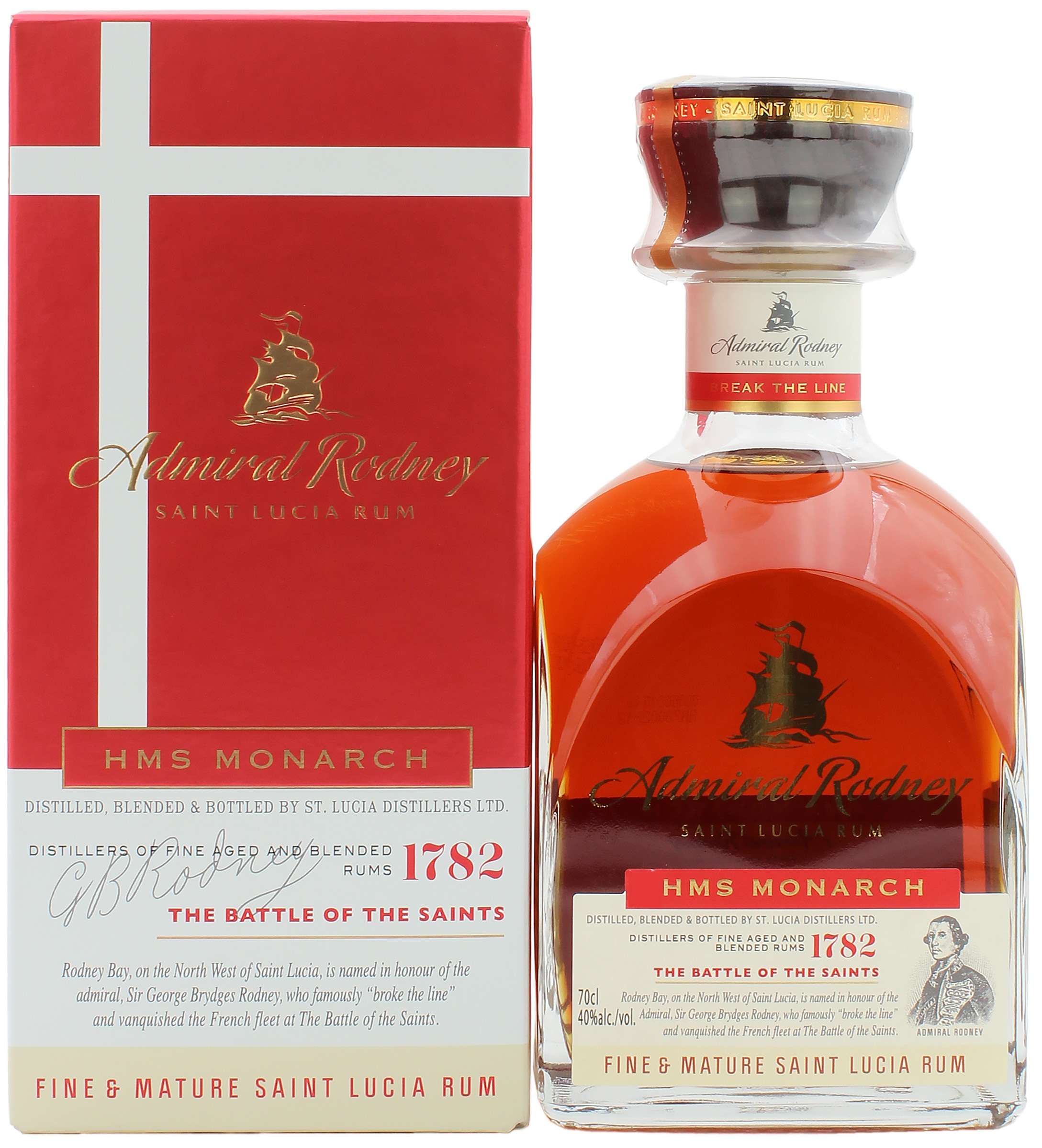 Admiral Rodney Rum HMS Monarch 40.0% 0,7l