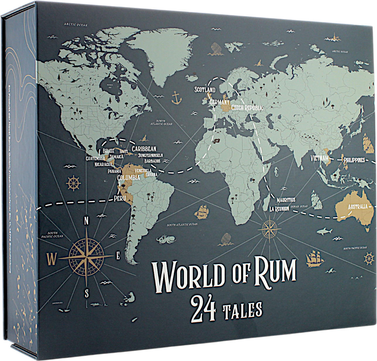 World of Rum Adventskalender 2025 Rumpiraten 40.9% 24x30ml