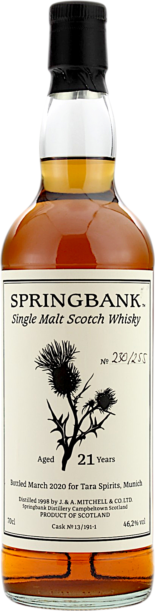 Springbank 21 Jahre 1998/2020 Private Bottling 46.2% 0,7l
