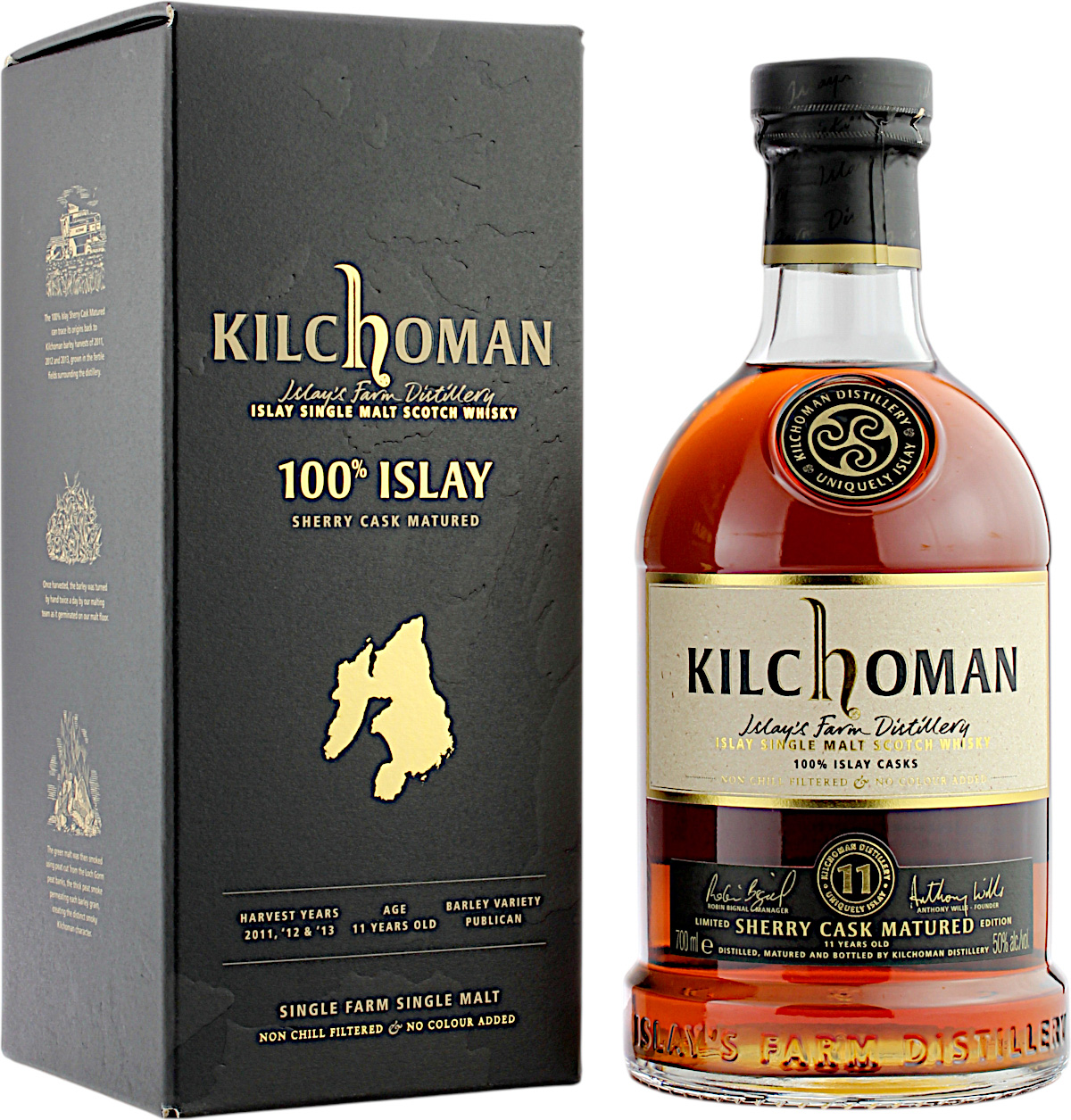 Kilchoman 11 Jahre 100% Islay Sherry Cask 2025 50.0% 0,7l