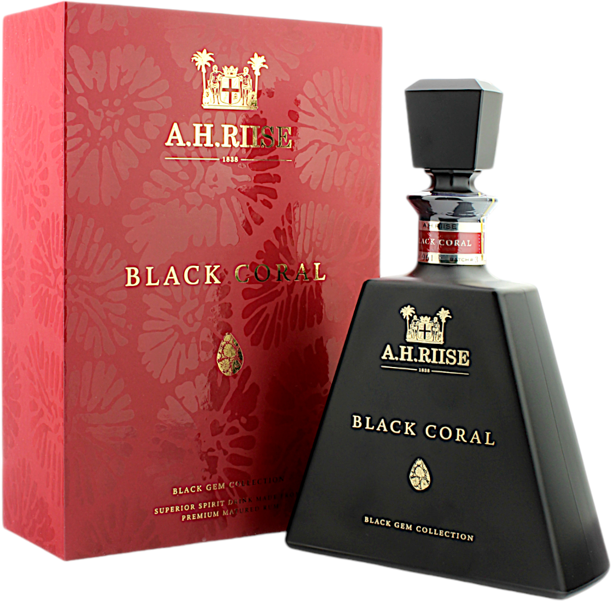 A.H. Riise Black Coral The Black Gem Collection 45.8% 0,7l